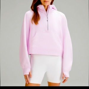 Lululemon Scuba Half-Zip Hoodie (Strawberry-Milkshake) Never wear/no tags